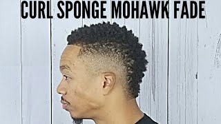 Curl Sponge Mohawk Fade | Self-Cut Tutorial