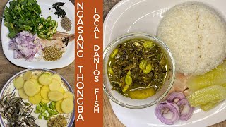 Ngasang Thongba | Local Danios/flying barb fish curry simple Manipuri style | #manipuridish #cooking