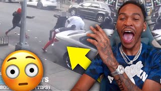 HIS OPPS SHOT HIS HEAD OFF & DUMPED HIS BODY IN HIS HOOD ( REACTION )