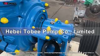 Tobee 8x6E AH Centrifugal Slurry Pump used for Filter Press#pump #pumping #mountings \\#slurrypump