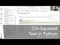 Chi-Squared Test in Python