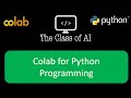 Colab for Python Programming