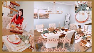 Decoración Del Comedor / Ideas Para Decorar Tu Mesa Para Otoño 🍂/Fall Dining Room Decor 2021