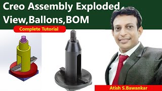 Creo Assembly Exploded View, Ballons, Bill of Materials  I  Free Creo Tutorials for Beginners