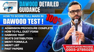 DAWOOD DETAILED GUIDANCE | TEST GUIDE | MERIT LIST | SCHOLARSHIPS  | DAWOOD PREP DETAILS