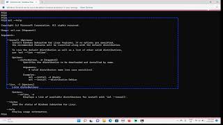 Install WSL2 with NVDA on Windows 11 Terminal