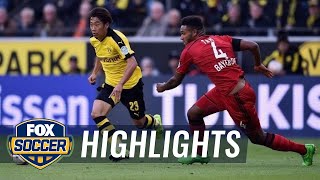 Kagawa doubles Borussia Dortmund lead over Leverkusen - 2015–16 Bundesliga Highlights