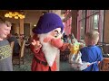 meeting grumpy at snow white’s story book dining