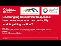 Disentangling government responses   How do we know when?