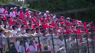 【２０１５夏・兵庫大会】明石商シートノック応援（５回戦ｖｓ育英）