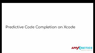 GenAI | Xcode | Predictive Code Completion On Xcode