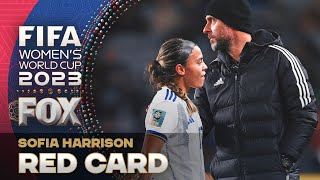 Philippines' Sofia Harrison receives a RED CARD for her tackle vs. Norway | 2023 FIFA Women's World