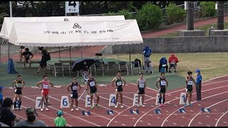 2022 沖縄県 国民体育大会最終選考会  成年男子100ｍ  準決勝3組