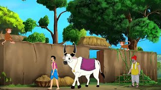 गरीब किसान का होशियार बैल |  किसान और बैल की प्यार | Poverty farmer's clever bull | jadui Kahaniya |