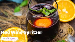 Red Wine Spritzer Recipe (2 Ingredients 2 Minutes)