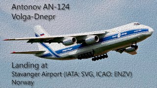 Antonov AN-124 Landing at Stavanger, Norway (FSX)