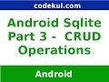 Android Tutorial 2019 - SQLite Crud Operation in Android Part - 3