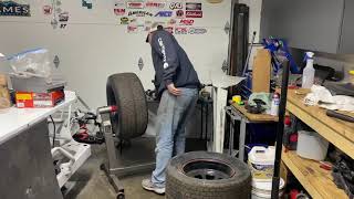 Budget tire grinding stand