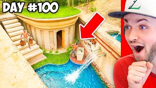 This took *100 DAYS* to build! (Underground Secret Pool)