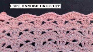 Left handed crochet blanket. Crochet FASTER QUICKER BIGGER with extended stitches that look amazing