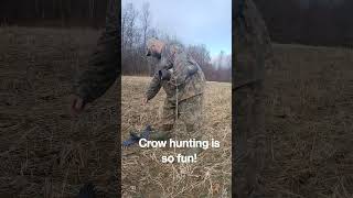 Crow hunting tip! #hunting #crows #decoy #fun