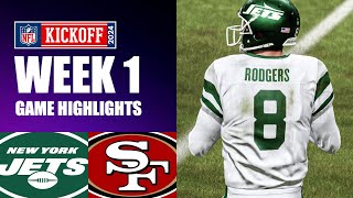 Jets vs. 49ers Week 1 - Madden 24 Simulation Highlights (Updated Rosters)