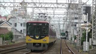 【4倍速定点観測】京阪電車 森小路駅 朝ラッシュ時