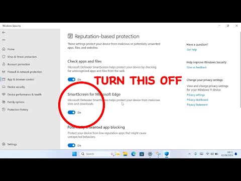 Как отключить Microsoft Defender Smartscreen | ОТКЛЮЧИТЬ ЭТО