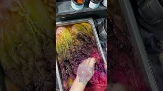 Dyeing hand spun yarn with acid dyes #handspunyarn #handdyedyarn #artyarn #handspinning