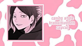 advanced candy style transition on capcut ; tutorial