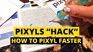 Pixyls Diamond Painting Pen Hack | How to Pixyls sticker kit faster!!!