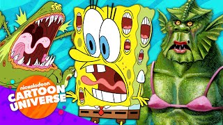 38 of SpongeBob’s Weirdest Sea Monsters! 😱 | Nickelodeon Cartoon Universe