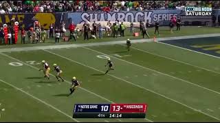 Notre Dame vs Wisconsin (Chris Tyree Kickoff Return TD)