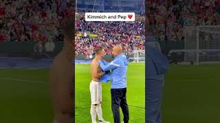 All love between Pep Guardiola and Joshua Kimmich ❤️