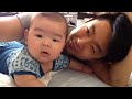 はじめての2ショット赤ちゃんとパパ動画 baby 2shot with dad 生後5か月のもっちゃん動画