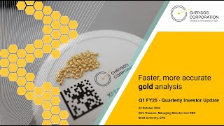 Chrysos Corporation Q1 FY25 Results Webcast