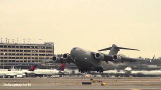 Royal Air Force Boeing C-17 Globemaster III Takeoff 30L | Minneapolis International