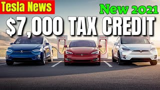 Tesla Tax Credit $7,000 in 2021 Biden's Green Act
