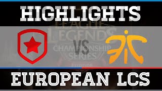 EU LCS Spring 2015 Highlights : Gambit vs Fnatic (W2D2)