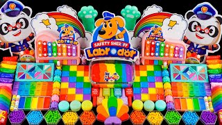 RAINBOW COLLECTION | Labrador Slime Mixing Random Cute | Shiny Things Into Slime | By Wonder Slime