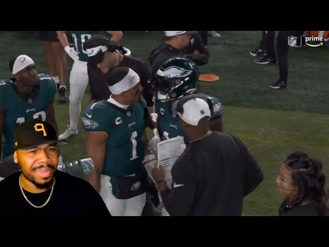 Jalen Hurts & AJ Brown Having A HEATED Altercation During TNF?? - YouTube