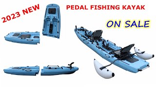 2023 New Design 3 section Detachable Modular Pedal Kayak,Fishing kajak canoe (KIPPER VK-39)
