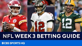 NFL Week 3 Betting Guide: Bucs vs Rams, Packers vs 49ers, Best Parlays, & MORE | CBS Sports HQ