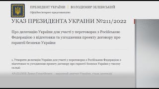 Зеленский назначил делегацию для переговоров с Россией