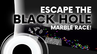 Escape the Black Hole - Survival Algodoo Marble Race