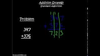 Video Lesson - Addition - Standard Algorithm