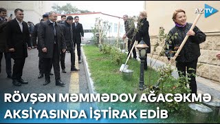 AzTV sədri Rövşən Məmmədov Televiziya və Radio Gününə həsr olunan ağacəkmə aksiyasında iştirak edib