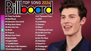 Shawn Mendes, The Weeknd, Bruno Mars, Rihanna, Ed Sheeran, Justin Bieber, Selena Gomez Top Hits 2024