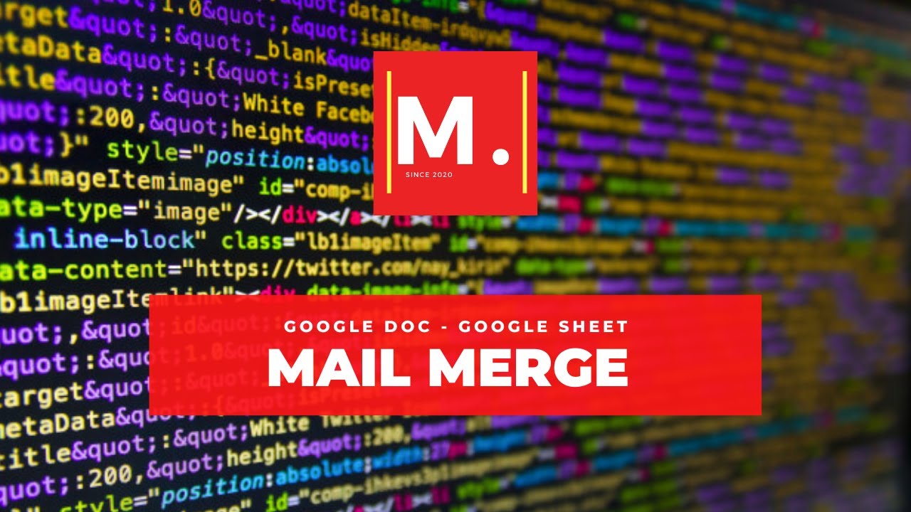 Mail Merge Dengan Google Doc Dan Google Sheet - YouTube