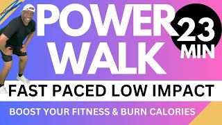 Fast Paced Power March Walk Cardio Workout: Boost Your Fitness and Burn Calories | 23 Min | 150 BPM